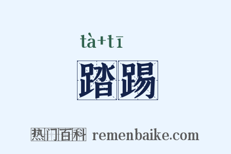 踏踢是什么意思的图片